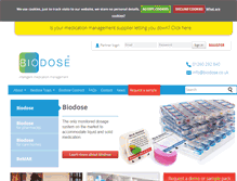 Tablet Screenshot of biodose.co.uk